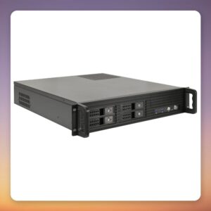 Inter-Tech IPC 2U-2504 2U Rack Server Case, Black, µATX, 4x Hot-Swap Bays
