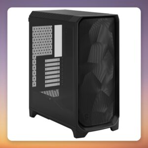 Fractal Design Meshify 3 Light Tint Tempered Glass Midi Tower Case, Black