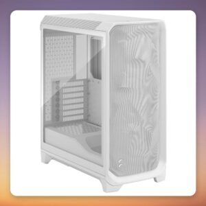 Fractal Design Meshify 3 Mid-Tower E-ATX Case, White, Clear Tint Tempered Glass