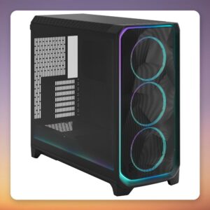 Fractal Design Meshify 3 XL Ambience Pro RGB Light Tint E-ATX Big Tower Case, Black