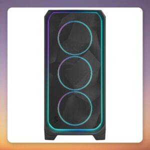 Fractal Design Meshify 3 XL Ambience Pro RGB Light Tint E-ATX Big Tower Case, Black