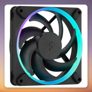 Fractal Design Momentum 12 RGB 120 mm PWM Case Fan, Black, ARGB, FDB