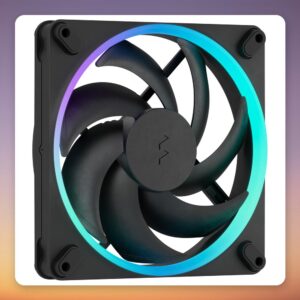 Fractal Design Momentum 14 RGB 140 mm PWM Case Fan, Black, 350-1800 RPM