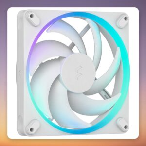 Fractal Design Momentum 14 RGB 140 mm PWM Case Fan, White, Single Pack