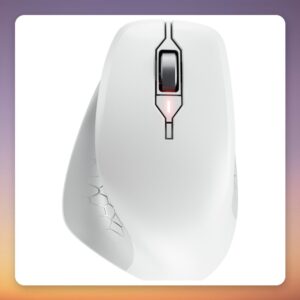 Cherry Stream Mouse Comfort Wireless Mouse, 4000 DPI, Silent Click, White