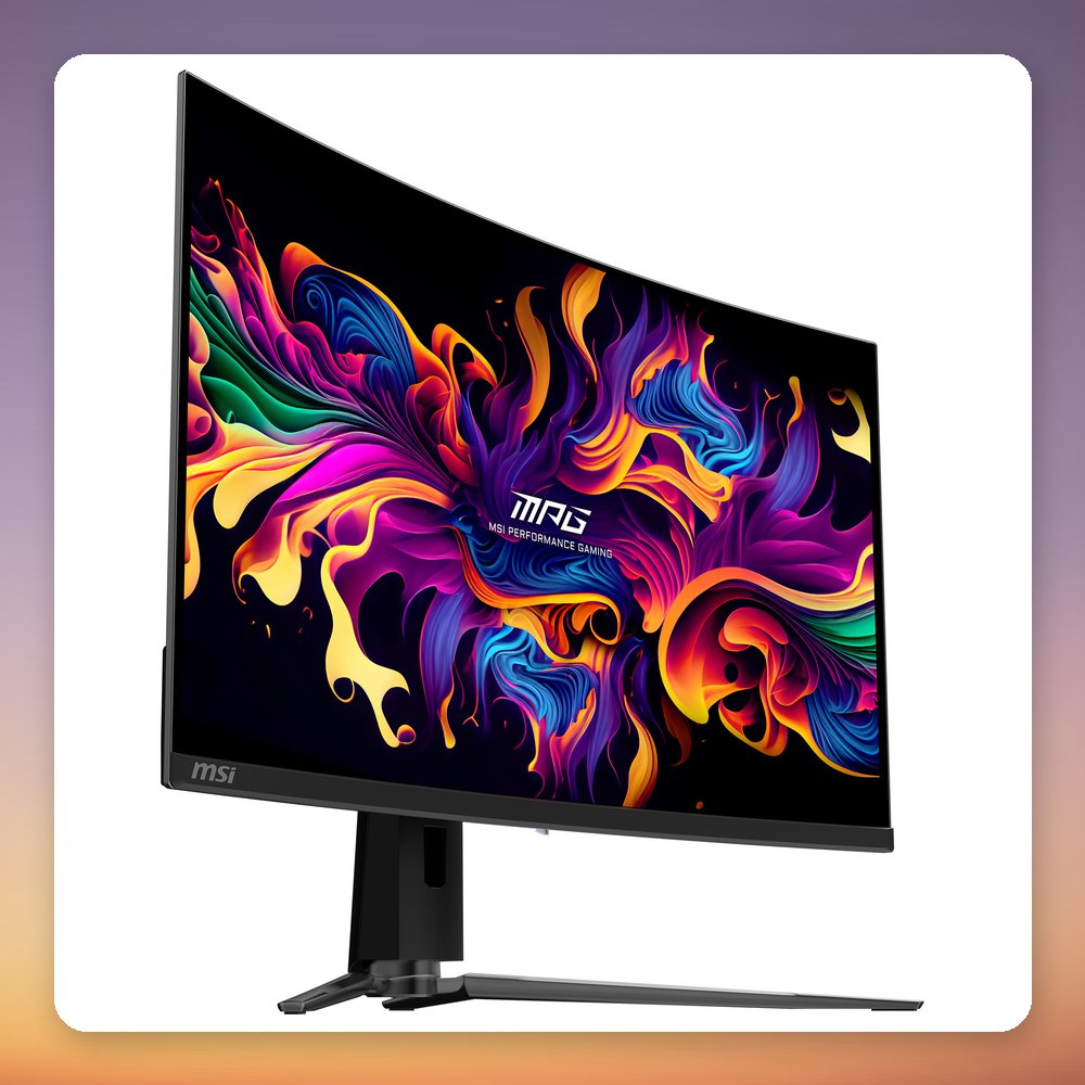 MSI MPG 321CURXDE QD-OLED 31.5" 4K 240Hz Curved Gaming Monitor, USB-C 98W, KVM – image 3