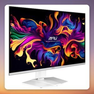 MSI MPG 321URXWDE QD-OLED 31.5" 4K 240Hz Gaming Monitor, White