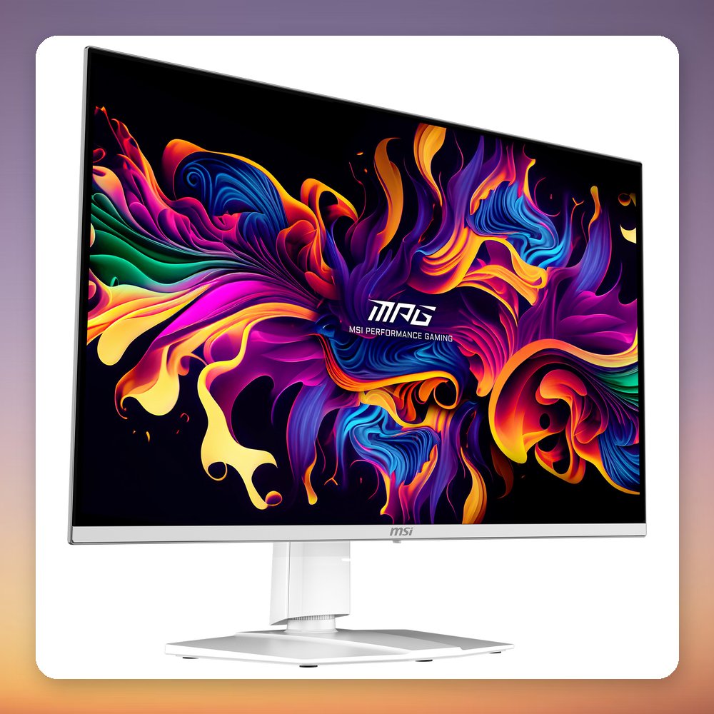 MSI MPG 321URXWDE QD-OLED 31.5" 4K 240Hz Gaming Monitor, White – image 2