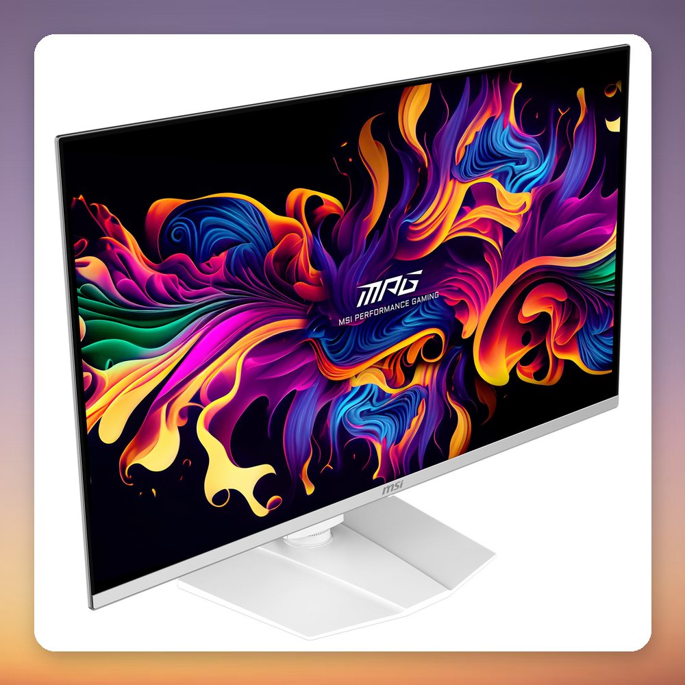 MSI MPG 321URXWDE QD-OLED 31.5" 4K 240Hz Gaming Monitor, White – image 3