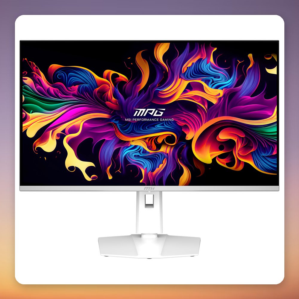 MSI MPG 321URXWDE QD-OLED 31.5" 4K 240Hz Gaming Monitor, White – image 4