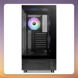 Thermaltake View 270 Plus TG ARGB Mid-Tower Case, E-ATX, Black, 2x Tempered Glass