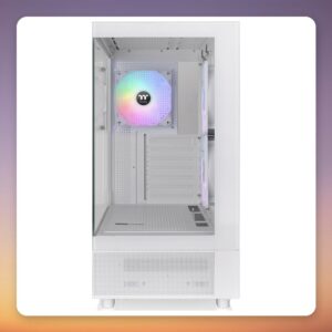 Thermaltake View 270 Plus TG ARGB Snow White Mid-Tower Case, E-ATX, 2x Tempered Glass