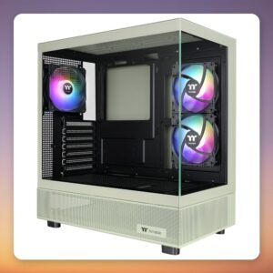 Thermaltake View 270 Plus TG ARGB Matcha Green Mid-Tower E-ATX Case, 3x 120 mm Fans