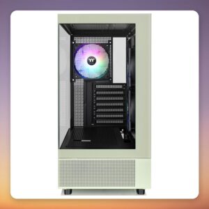 Thermaltake View 270 Plus TG ARGB Matcha Green Mid-Tower E-ATX Case, 3x 120 mm Fans