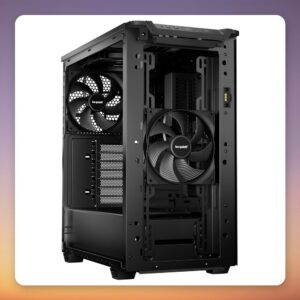be quiet! Pure Base 501 DX Black Mid Tower ATX Case, Tempered Glass, ARGB