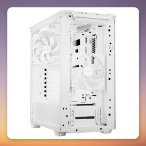 be quiet! Pure Base 501 DX White ATX Mid Tower Case, ARGB, Tempered Glass