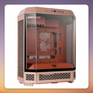 Thermaltake The Tower 600 Gravel Sand ATX Mid-Tower Case, 3x Tempered Glass