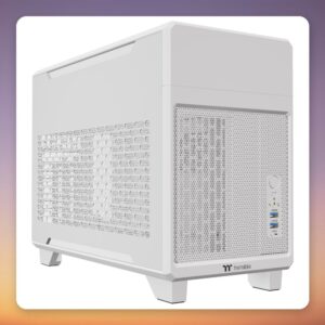 Thermaltake TR100 Snow White Mini-ITX Mini-Tower Case, White