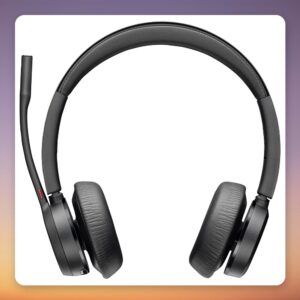 HP Poly Voyager 4320 USB-C Stereo Headset with BT700 Dongle and Charging Stand