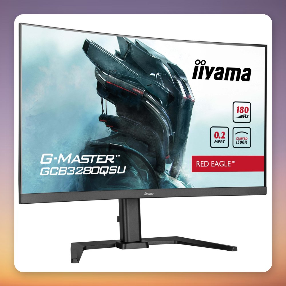 Iiyama G-Master GCB3280QSU-B2 31.5" QHD 180 Hz Curved VA Gaming Monitor