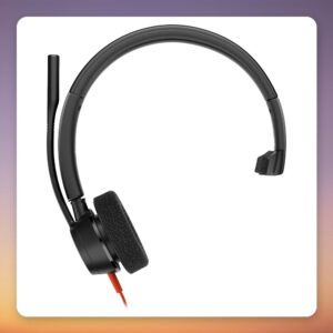 HP Poly Blackwire 3315 Mono USB-C Headset with 3.5 mm Plug, Black