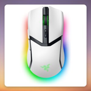 Razer Cobra Pro Wireless Gaming Mouse, White, 30,000 DPI, 77 g