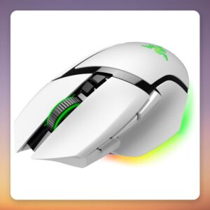 Razer Basilisk V3 Pro Wireless Gaming Mouse, 30,000 DPI, White
