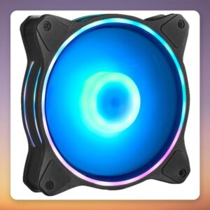 Chieftec ZF-1225RGB 120 mm PWM ARGB Case Fan, 1600 RPM, Single Pack