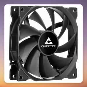 Chieftec ZF-1225PWM 120 mm PWM Case Fan, Black, Single Pack