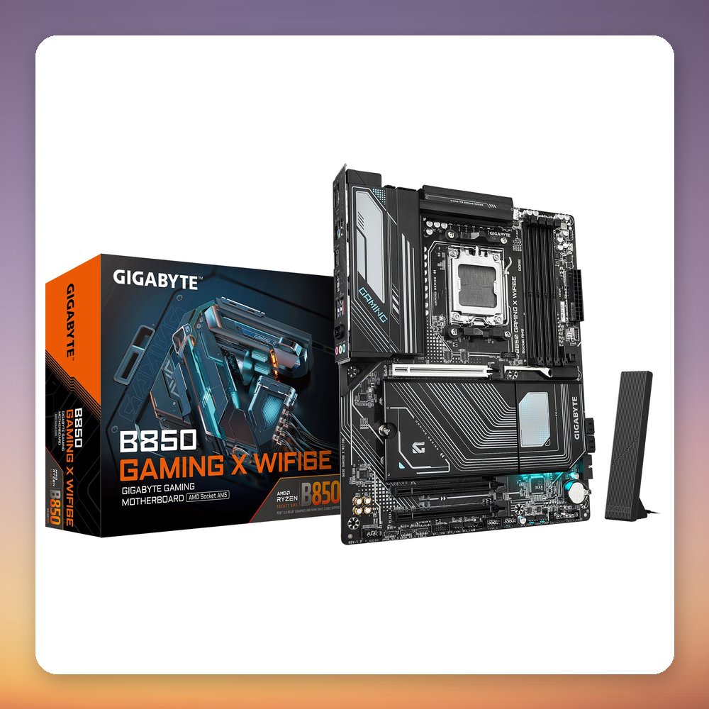 GigaByte B850 Gaming X WiFi 6E ATX Motherboard, AM5, DDR5, PCIe 5.0 M.2