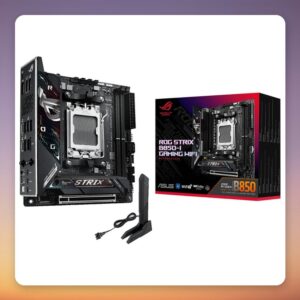 Asus ROG Strix B850-I Gaming WiFi AM5 Mini-ITX Motherboard, AMD B850, DDR5, Wi-Fi 7