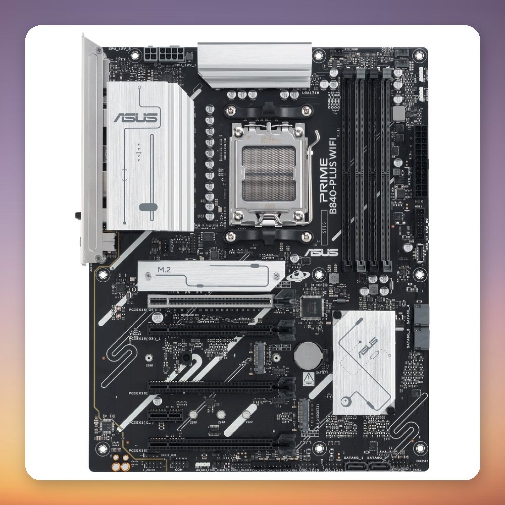 Asus PRIME B840-PLUS WIFI AMD B840 AM5 ATX Motherboard, DDR5, Wi-Fi 6E – image 2