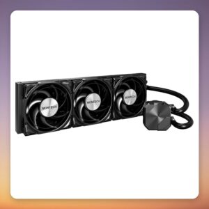 Montech HyperFlow Silent 360 360 mm AIO Liquid CPU Cooler, Black