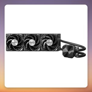 Montech HyperFlow Silent 360 360 mm AIO Liquid CPU Cooler, Black