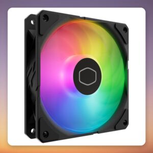 Cooler Master SickleFlow Edge 120 ARGB 120 mm PWM Fan, Black, with A1 Mini LED Controller