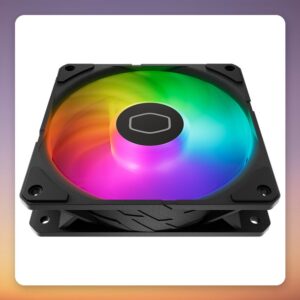 Cooler Master SickleFlow Edge 120 ARGB 120 mm PWM Fan, Black, with A1 Mini LED Controller