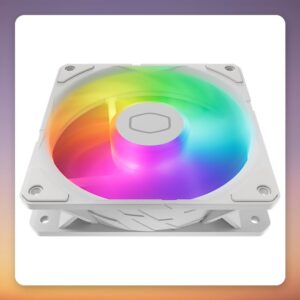 Cooler Master SickleFlow Edge 120 ARGB White 120 mm PWM Fan with A1 Mini LED Controller