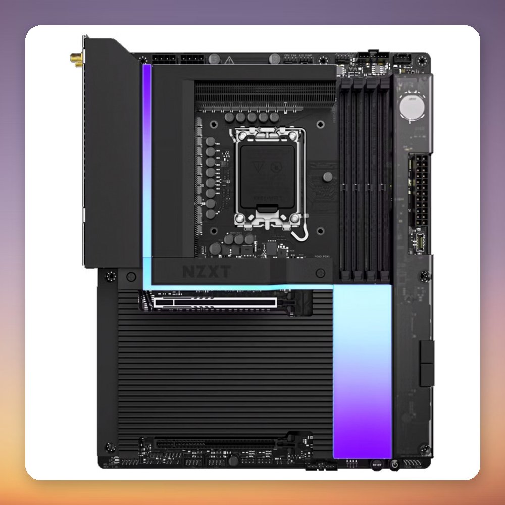 NZXT N9 Z890 ATX Motherboard, LGA 1851, DDR5, Wi-Fi 7, Black