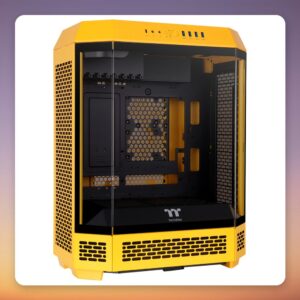 Thermaltake The Tower 600 Bumblebee ATX Mid-Tower Case, Dark Yellow, 3x Tempered Glass