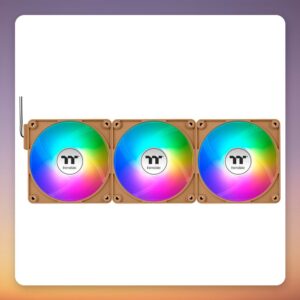 Thermaltake CT140 EX ARGB Sync 140 mm PWM Fan, Gravel Sand, 3-Pack