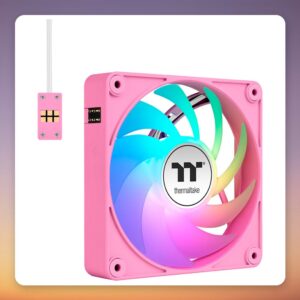 Thermaltake CT120 EX ARGB Sync 120 mm PWM Fan, Pink, 3-Pack