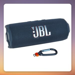 JBL Flip 7 Portable Bluetooth Speaker, Blue, IP68, 16 Hours Playtime
