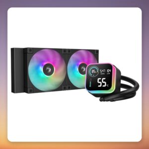 Deepcool LQ240 240 mm All-in-One Liquid CPU Cooler, Black, ARGB