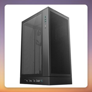 Deepcool CH270 Digital Micro-ATX Mini Tower Case, Black, Tempered Glass