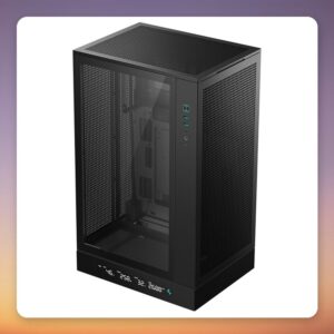Deepcool CH270 Digital Micro-ATX Mini Tower Case, Black, Tempered Glass