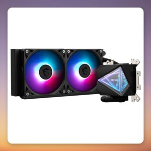 MSI MAG CoreLiquid I240 240 mm AIO Liquid CPU Cooler, Black, ARGB