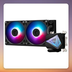 MSI MAG CoreLiquid I240 240 mm AIO Liquid CPU Cooler, Black, ARGB