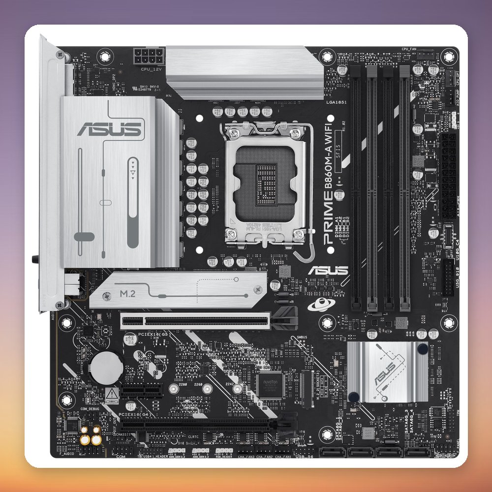 Asus PRIME B860M-A WIFI Intel B860 LGA 1851 Micro ATX Motherboard, DDR5, Wi-Fi 6E – image 2