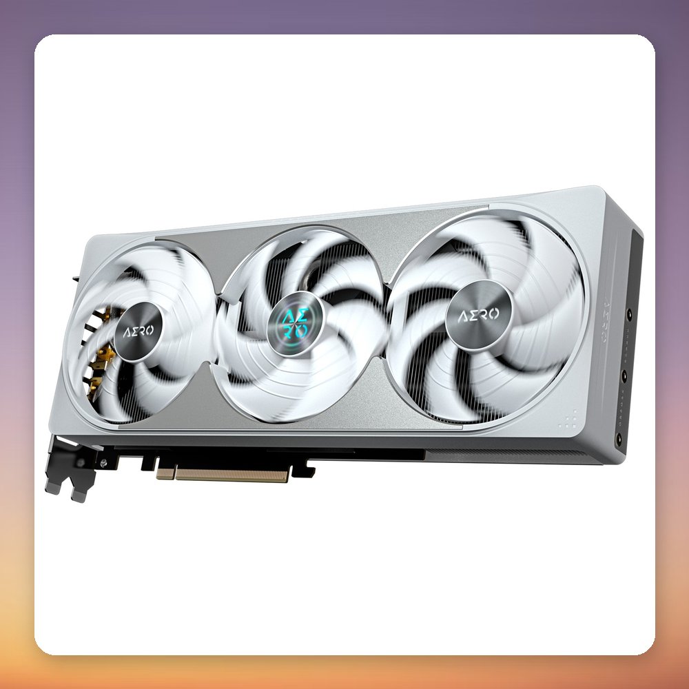 GigaByte GeForce RTX 5080 AERO OC SFF 16G GDDR7 Graphics Card, White – image 3