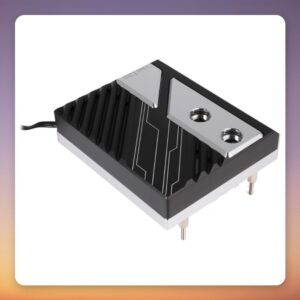 Alphacool Apex 1 AM5 CPU Water Block, Black/Silver, ARGB